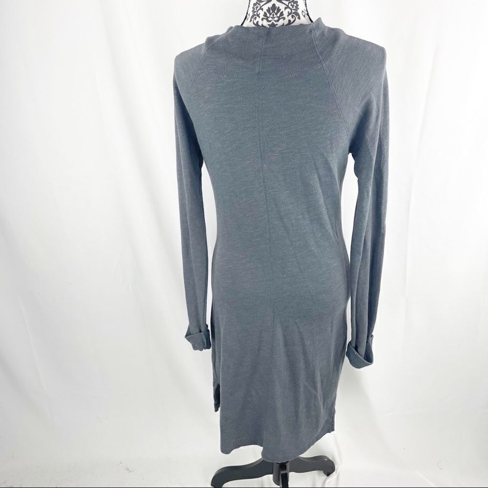 James Perse Cowl Funnel Neck Sweater Dress - Picture 6 of 10